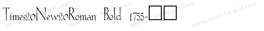 Times20New20Roman Bold 1755字体转换